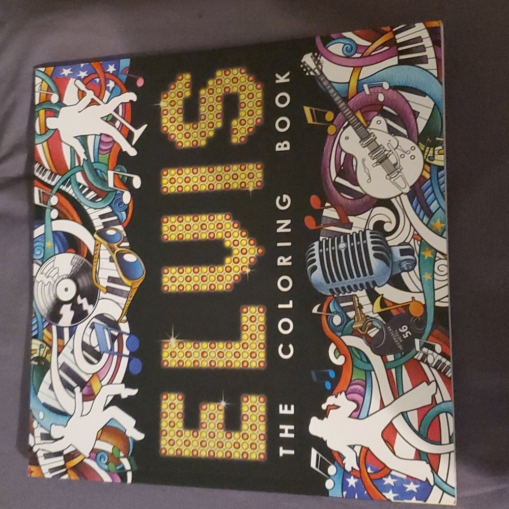 Elvis adult coloring book